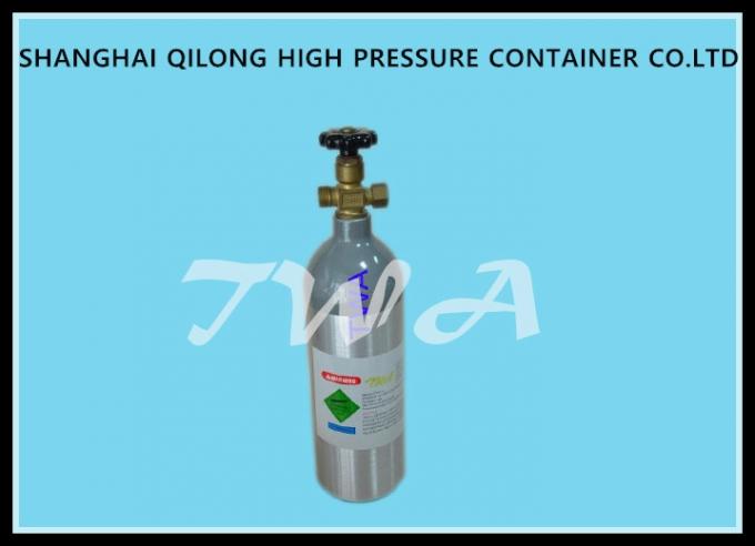 cilindro di ossigeno di alluminio ad alta pressione dell'ospedale di lunghezza delle bottiglie di gas 1.5L 316mm