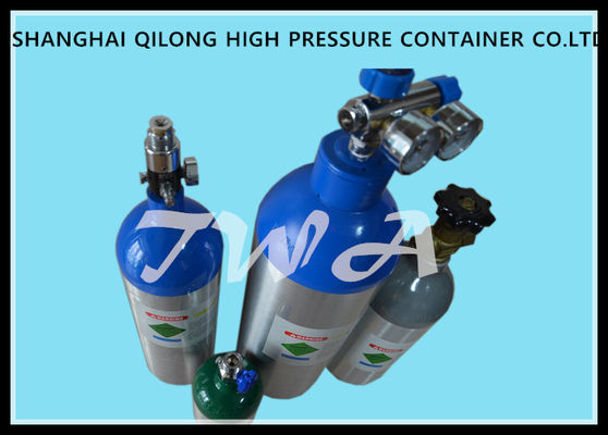 Porcellana Bombole a gas di alluminio ad alta pressione 0.22L-50L per i gas industriali o i gas di specialità fornitore