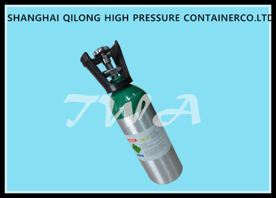 Porcellana cilindro di ossigeno di alluminio ad alta pressione dell'ospedale di lunghezza delle bottiglie di gas 1.5L 316mm fornitore